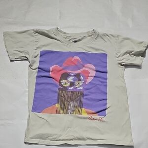 Orville peck Cropped Baby Tee Off White X